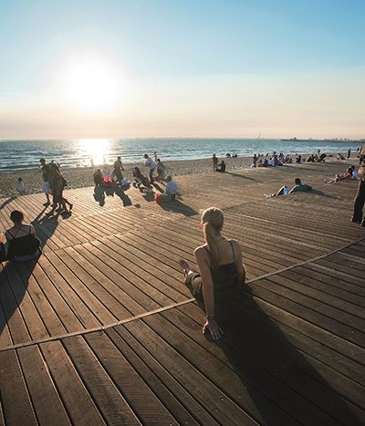 St Kilda Foreshore Precinct, Architect and Landscape Architect: Jackson Clements Burrows & Site Office, Photographer: John Gollings